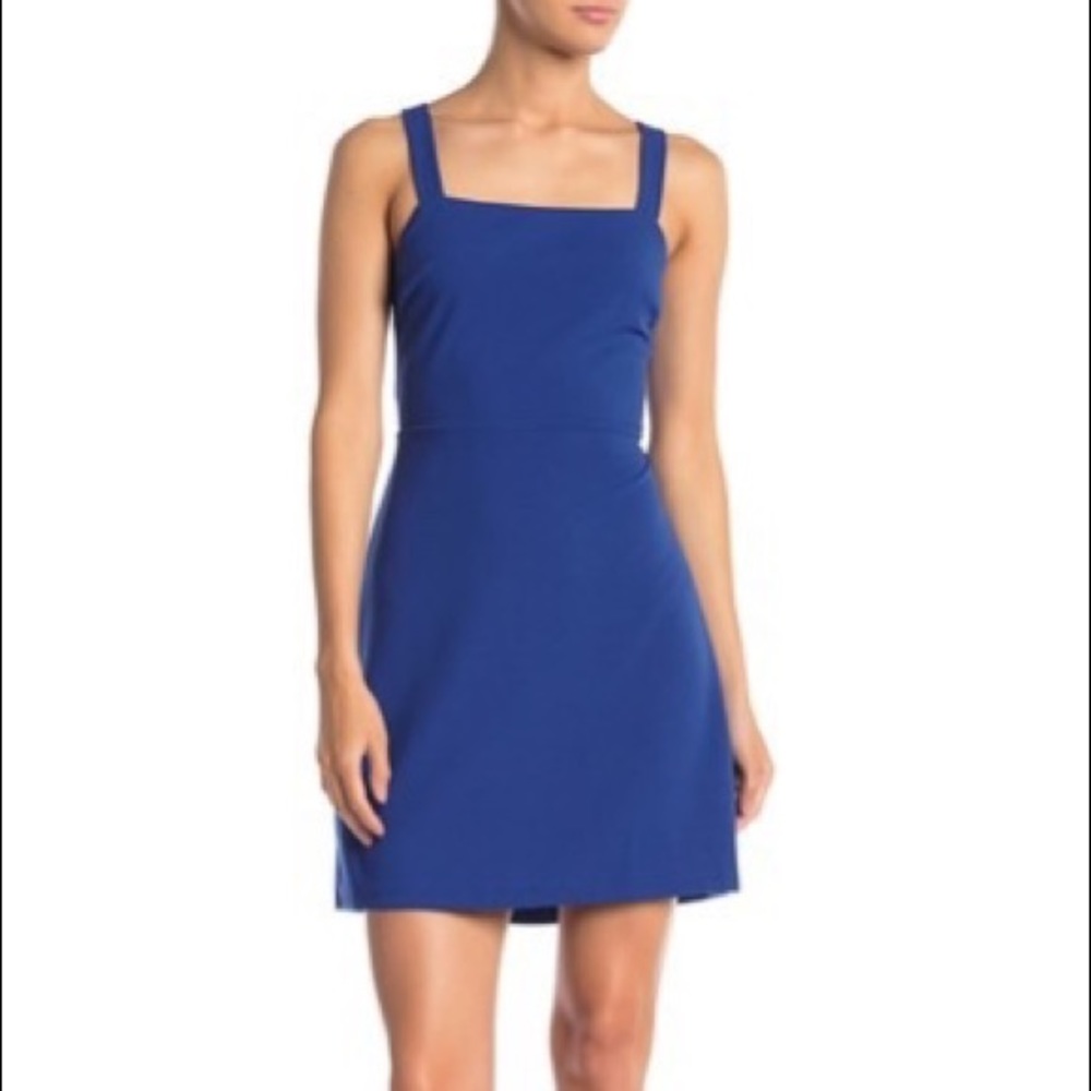 NWOT! Lush blue tie back dress.